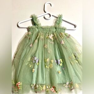 Toddler Girl 2T Sweet Spring Green Garden Dress
